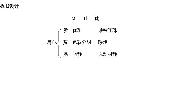 山雨说课步骤|山雨说课步骤资料|新学语文网