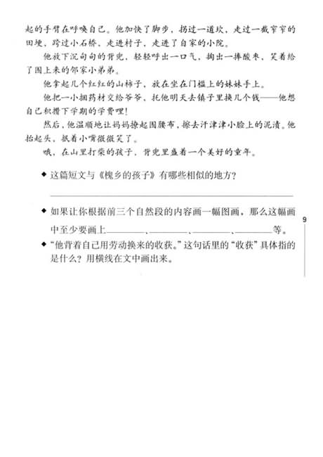 《槐乡的孩子》快乐练习:解析与测评,教案,教学